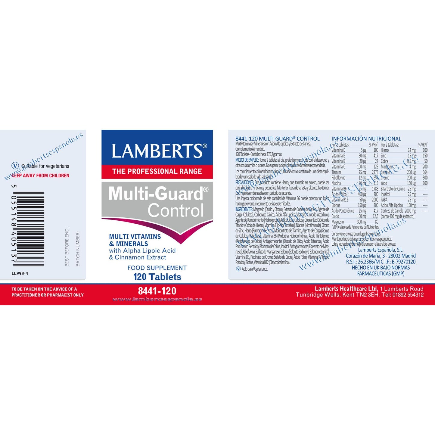 Multi-Guard Control Lamberts