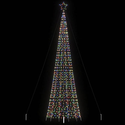 Vidaxl Árbol De Navidad Led Con Estacas 1534 Leds Colores 500 Cm_1