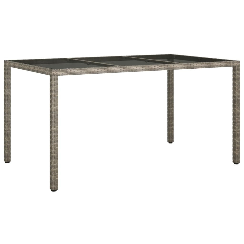 Vidaxl Set Comedor Jardín 7 Pzas Y Cojines Ratán Sintético Gris_4