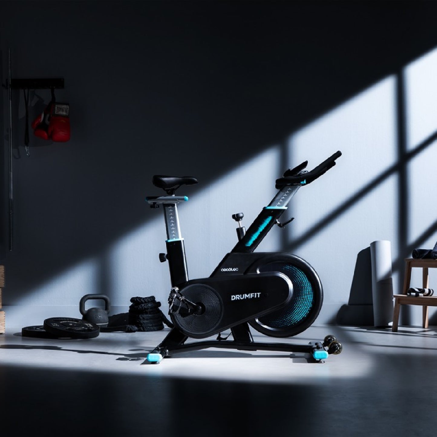 Cecotec Bicicleta Estática Drumfit Indoor 7000 Magno. Resistencia Magnética Diseño Compacto Silenciosa Sillín Y Manillar_1