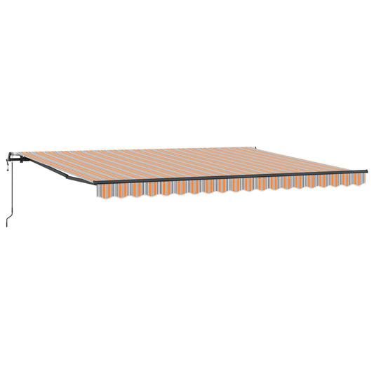 Toldo Retráctil Multicolor 450 X 350 Cm Tela Y Aluminio_0