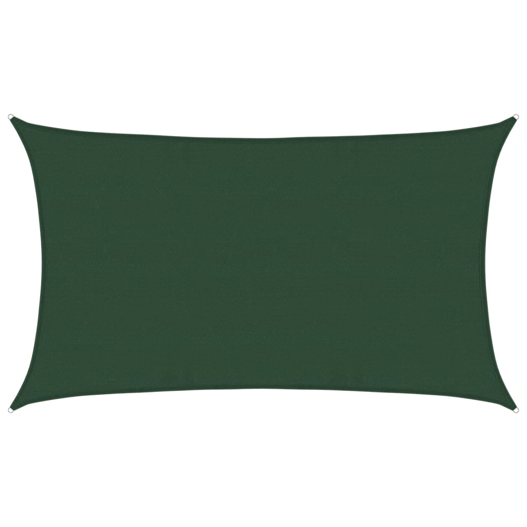 Vidaxl Toldo De Vela Hdpe Verde Oscuro 160 G/m² 5x8 M_0
