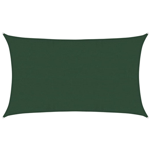 Vidaxl Toldo De Vela Hdpe Verde Oscuro 160 G/m² 5x8 M_0
