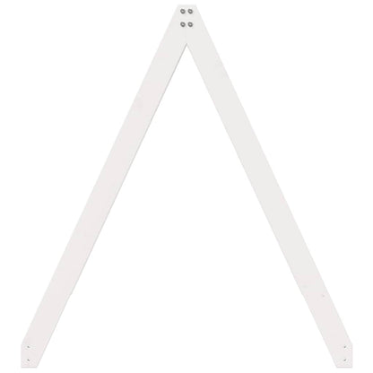 Techo De Cama Infantil Madera Maciza Blanco 209x85,5x88 Cm_4