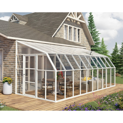 Pérgola adosada cerrada Sunrrom 632x257 cm
