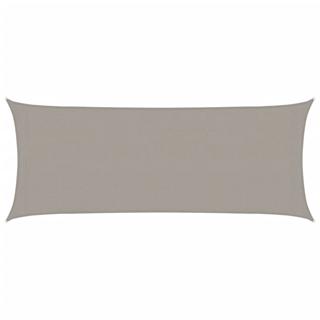Vidaxl Toldo De Vela Rectangular Hdpe Gris Claro 160 G/m² 2x4,5 M_0