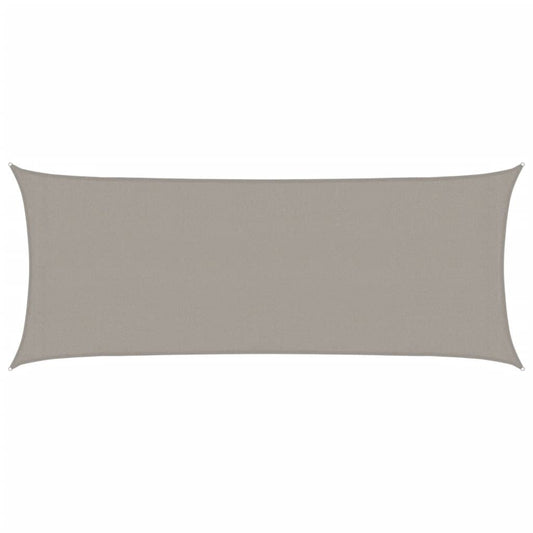Vidaxl Toldo De Vela Rectangular Hdpe Gris Claro 160 G/m² 2x4,5 M_0