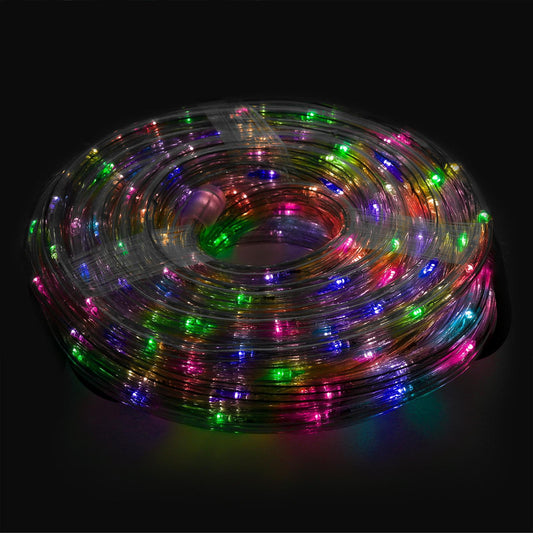 Luces Navidad Tubo Luz Multicolor 240 Leds Uso  Exteriores / Interiores Protección Ip44 Rollo 10 Metros_0