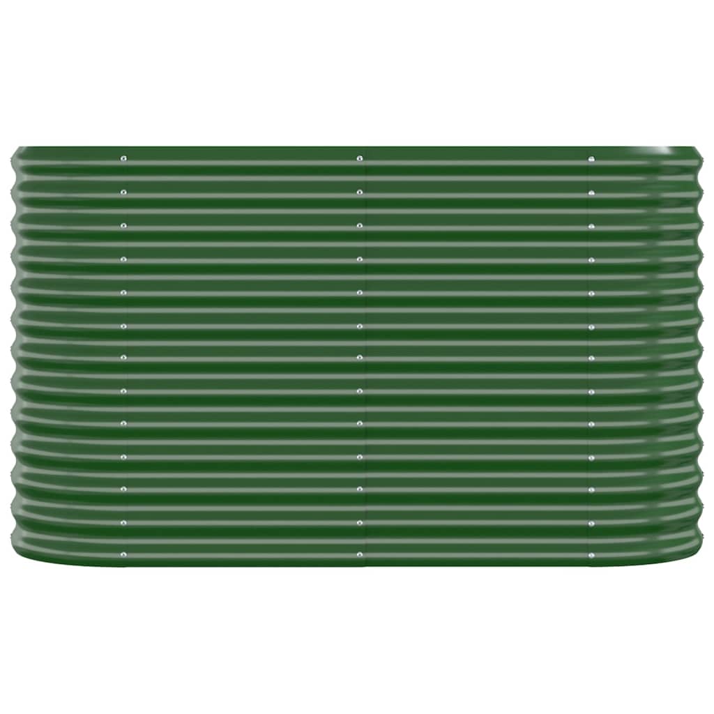 Jardinera Arriate Acero Galvanizado Verde 114x40x68 Cm_2