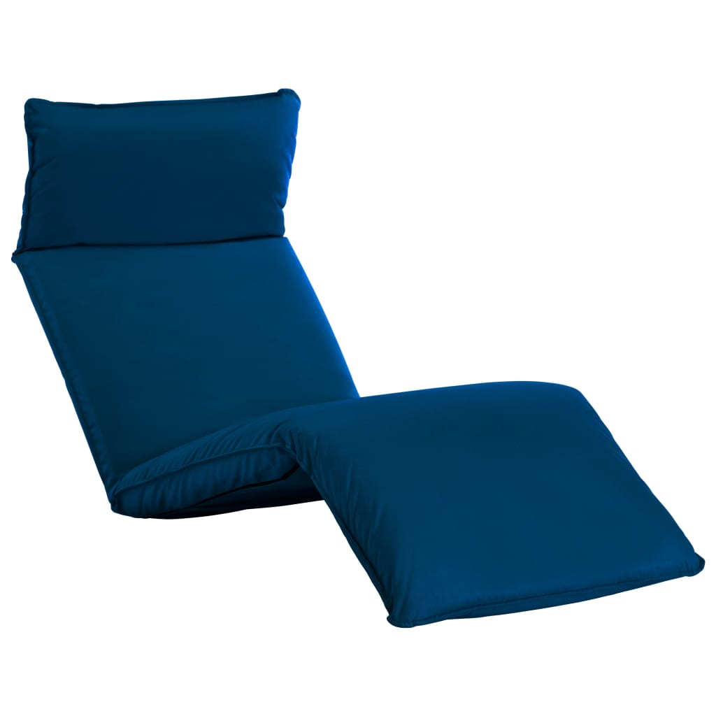 Tumbona Plegable De Tela Oxford Azul Marino_0