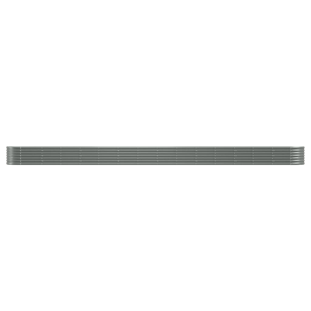 Jardinera Arriate Acero Galvanizado Gris 620x80x36 Cm_2