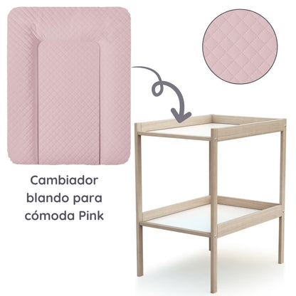 Caro Premium Line Cambiador Blando Para Comoda 50 X 70 Cm  Blanco