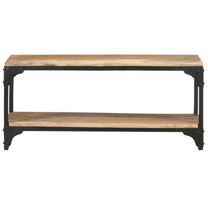 Mesa De Centro De Madera Maciza De Mango 90x30x40 Cm_0