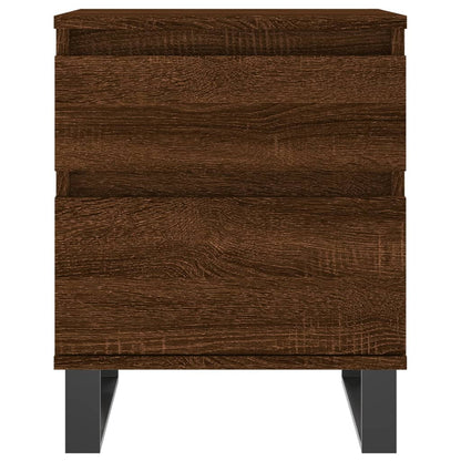 Mesitas Noche 2 Uds Madera Ingeniería Marrón Roble 40x35x50 Cm_4