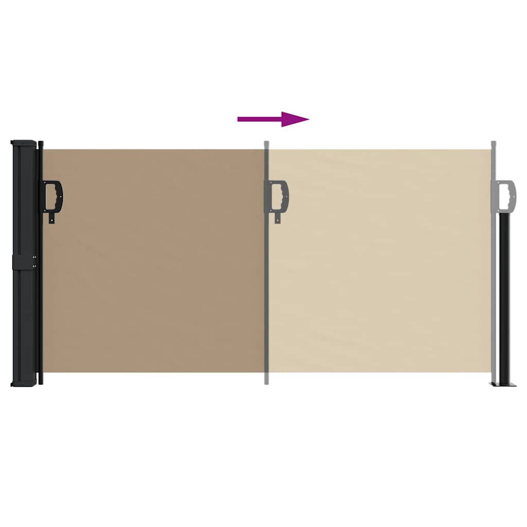 Vidaxl Toldo Lateral Retráctil Gris Taupe 100x500 Cm_4