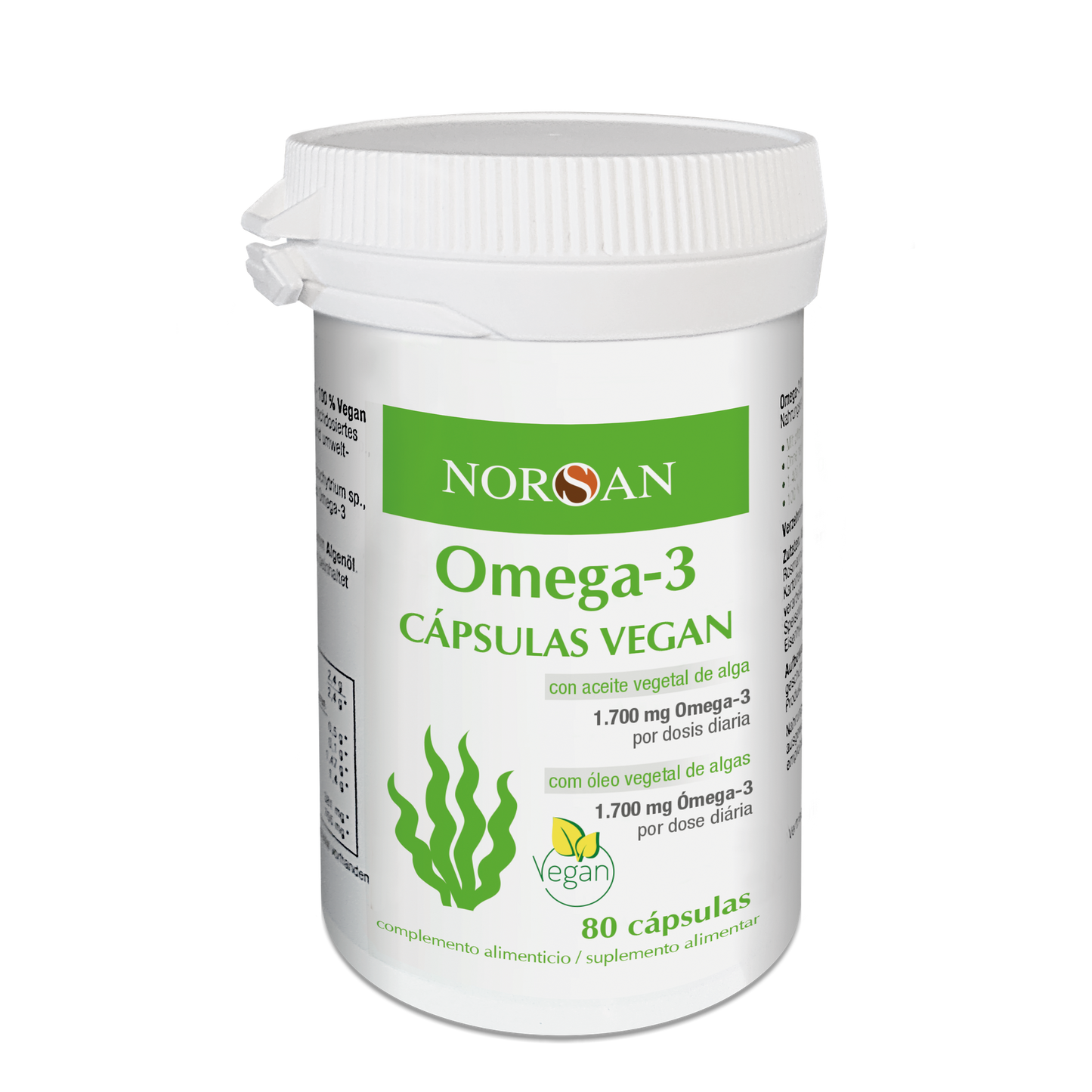 Omega-3 Cápsulas Vegan NORSAN 80 cápsulas