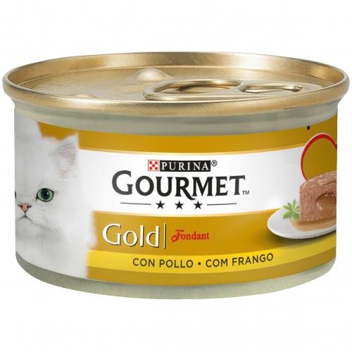 Pack 24 x GOURMET GOLD Fondant Pollo Comida húmeda 85 g