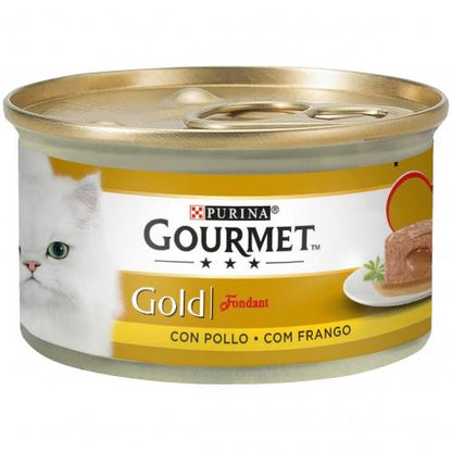 Pack 24 x GOURMET GOLD Fondant Pollo Comida húmeda 85 g