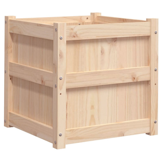 Jardinera Madera Maciza De Pino 50x50x50 Cm_0