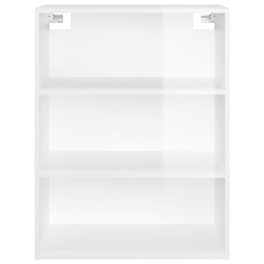 Armario De Pared Colgante Blanco Brillante 69,5x32,5x90 Cm / Vetonek_4