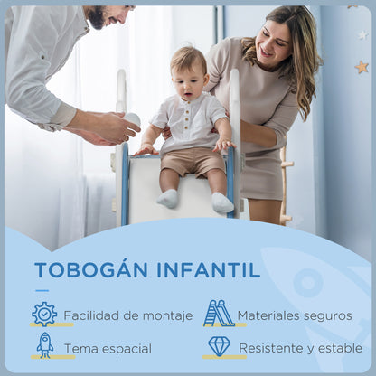 Aiyaplay Tobogán Para Niños De 18-36 Meses Con 3 Escaleras 157x46,5x80 Cm Gris_5