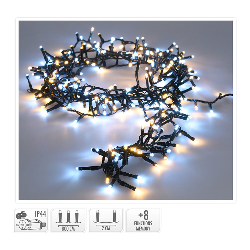 Guirnalda Snake Luz Fría Y Cálida - 8 M - 400 Led_0
