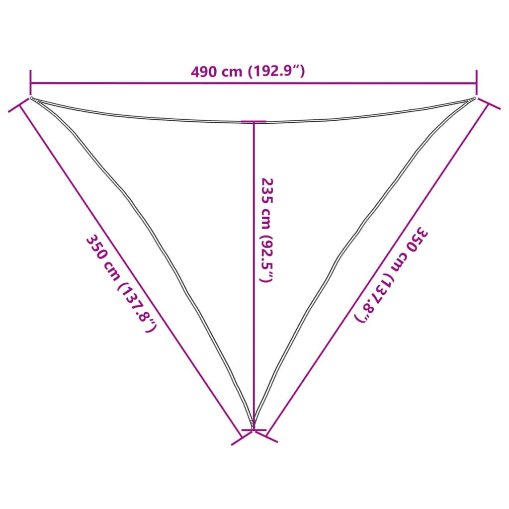 Vidaxl Toldo De Vela Poliéster Oxford 100% Arena 3,5x3,5x4,9 M_2