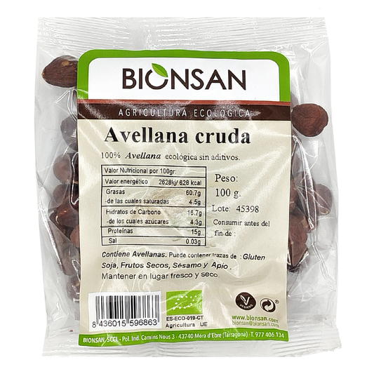Avellanas Crudas Eco Bionsan Proximidad 100gr_0