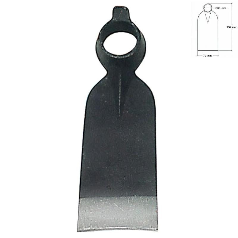 Azada Forjada Sin Mango 210/  350 Gramos_0