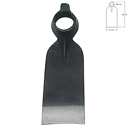 Azada Forjada Sin Mango 210/  350 Gramos_0