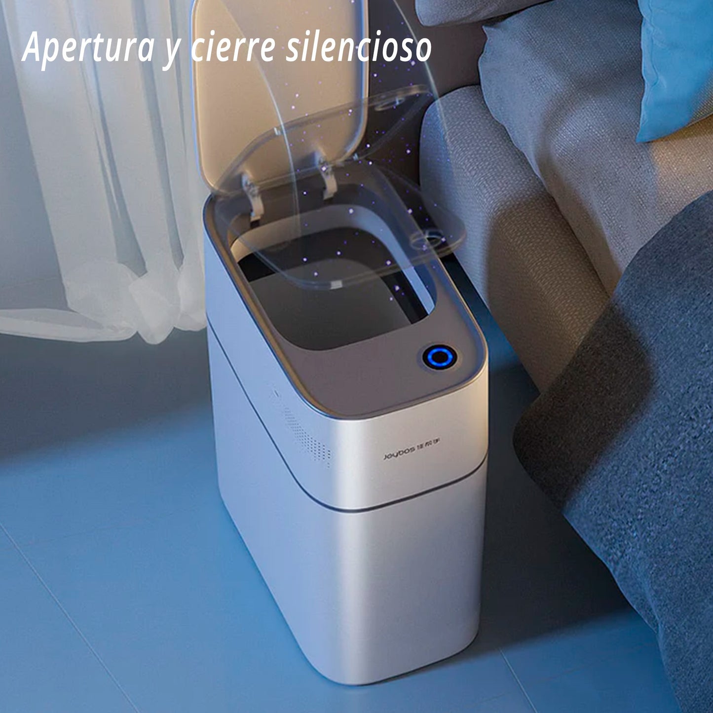 Papelera Cubo De Basura 15l Con Sensor De Movimiento Inteligente Sin Contacto - Incluye 20 Bolsas De Basura