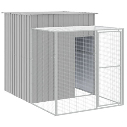 Vidaxl Gallinero Y Corral Acero Galvanizado Gris Claro 165x1271x181 Cm_5