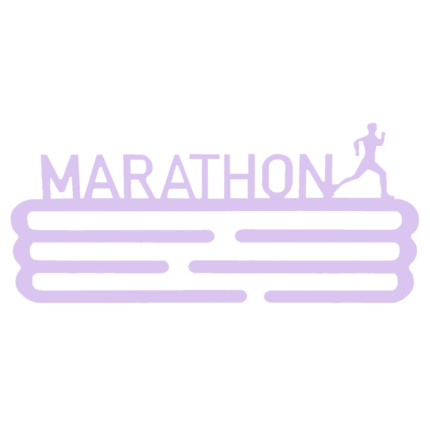 Medallero Maratón Lila Well Home Para 15 Medallas - Regalo Encantador Para Runners_0