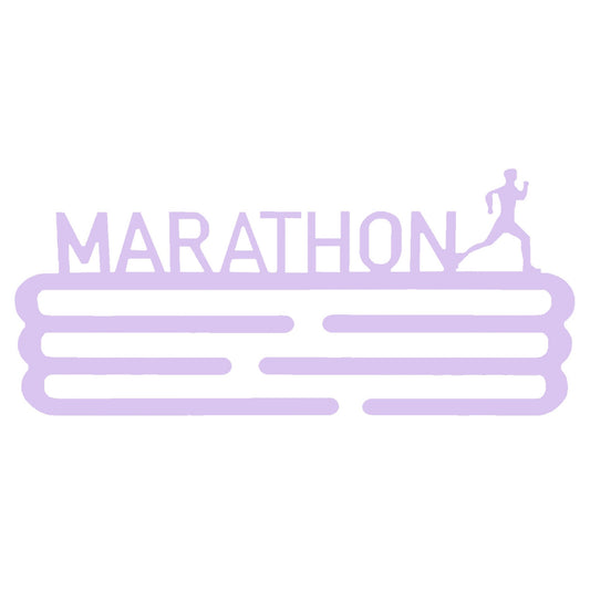 Medallero Maratón Lila Well Home Para 15 Medallas - Regalo Encantador Para Runners_0