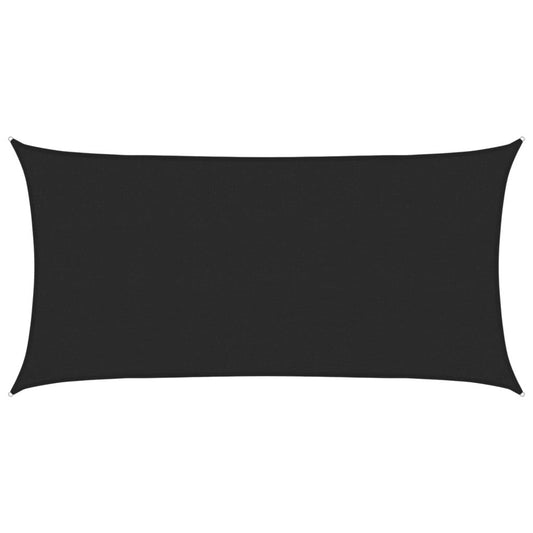 Vidaxl Toldo De Vela Hdpe Negro 160 G/m² 2,5x5 M_0