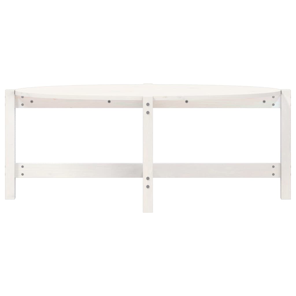 Mesa De Centro De Madera Maciza De Pino Blanco 118x63x45 Cm_3