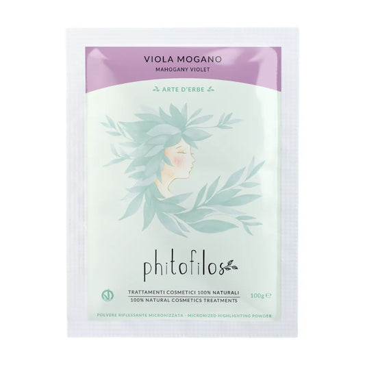 Phitofilos Mezcla De Colores Púrpura Caoba Tinte Vegetal 100g_0