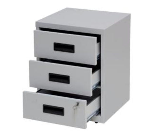 Cajonera Bisley Pfa 3 Cajones Personales. Móvil 40cm Gris_0