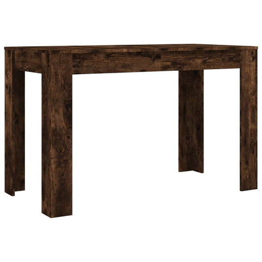 Mesa De Comedor Madera De Ingeniería Roble Ahumado 120x60x76 Cm_0