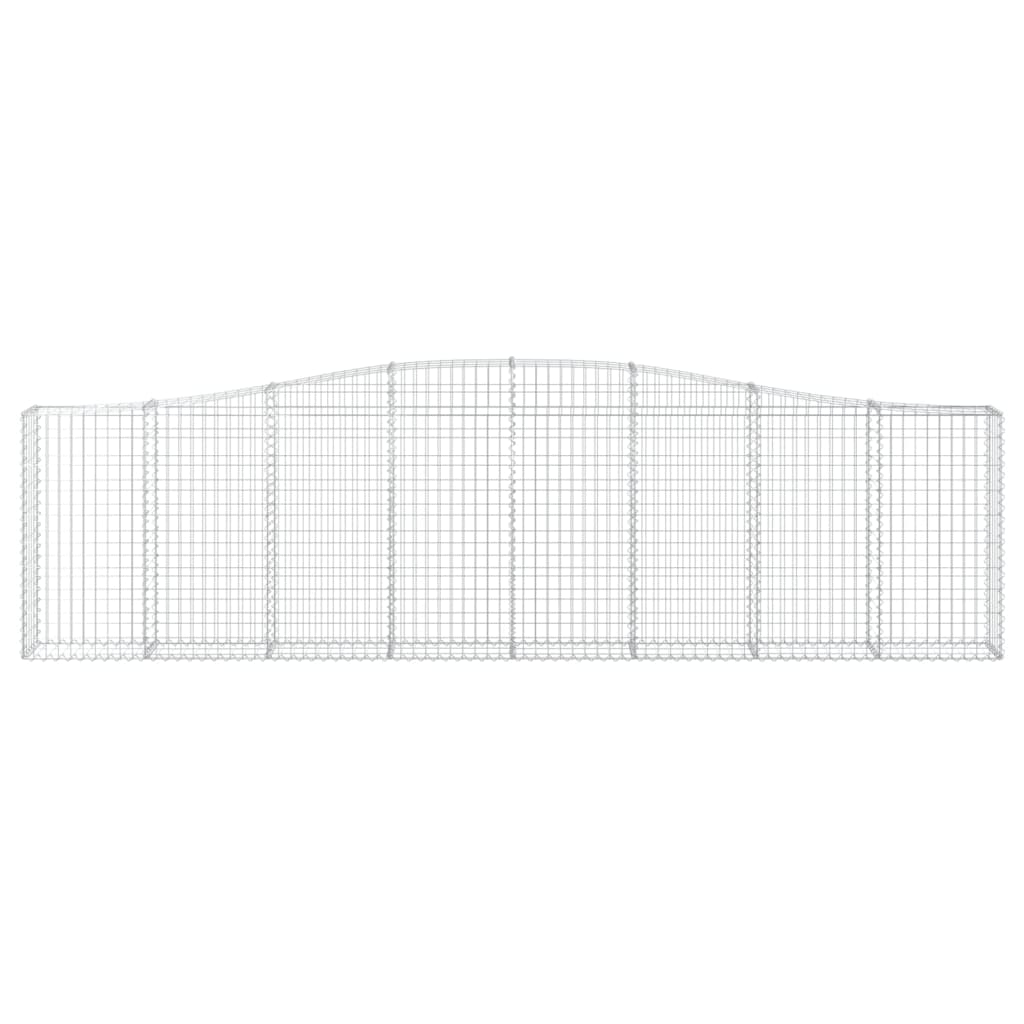 Cestas De Gaviones 5 Uds Forma De Arco Hierro 400x30x100/120 Cm_3