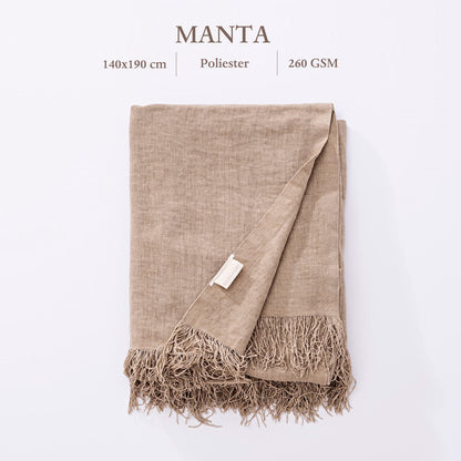 Manta De Chenilla 140x190cm 100% Poliester 260gsm Marron Scalpers Home_1