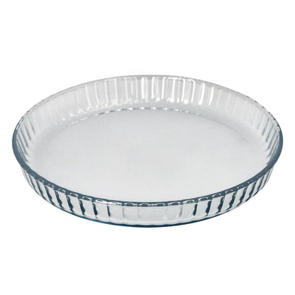 Molde Rizado Horno Cristal Borosilicato Ø 28 Cm. Ideal Postres, Cocina, Resposteria, Tartas, Quiche, Libre Bpa