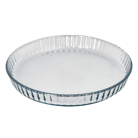 Molde Rizado Horno Cristal Borosilicato Ø 28 Cm. Ideal Postres, Cocina, Resposteria, Tartas, Quiche, Libre Bpa_0