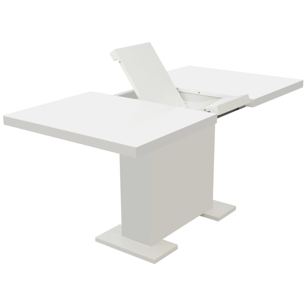 Mesa De Comedor Extensible Negra Con Brillo_1