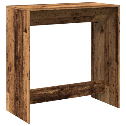 Mesa Alta De Bar Madera Ingeniería Envejecida 102x50x103,5 Cm_4