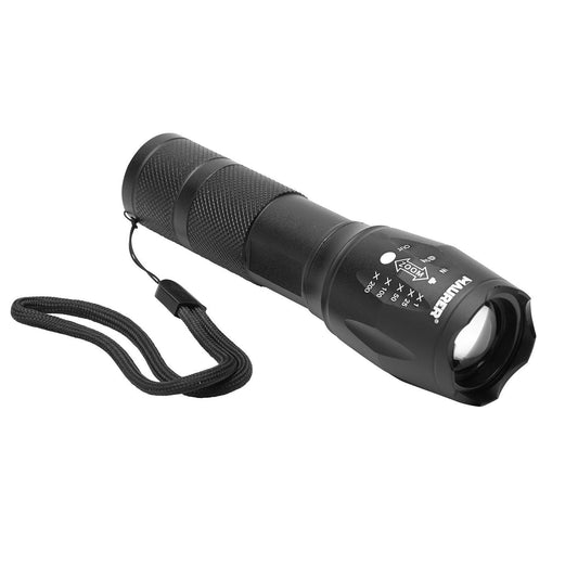Linterna Led De Mano Metalica A Pilas (3 Aaa) 300 Lumenes 5 Watt. Con Función Zoom_0