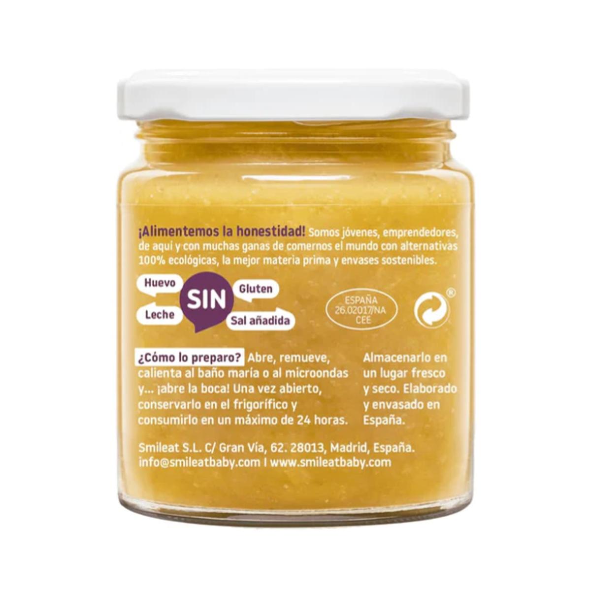 Pack 12x Tarrito BIO Guisito de alubias Smileat, 230 g
