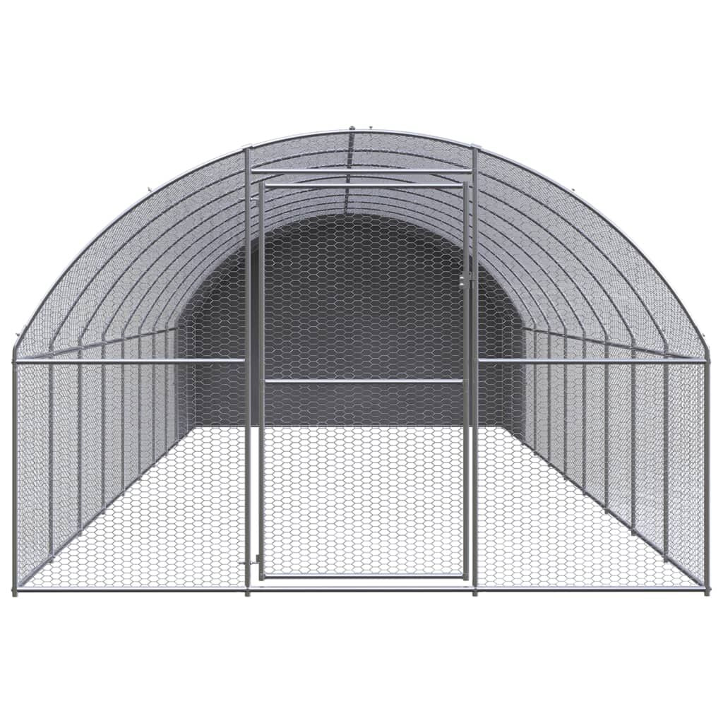 Vidaxl Gallinero De Exterior De Acero Galvanizado 3x10x2 M_1