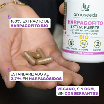 Harpagofito Bio, Extra Fuerte | 60 Cápsulas_3