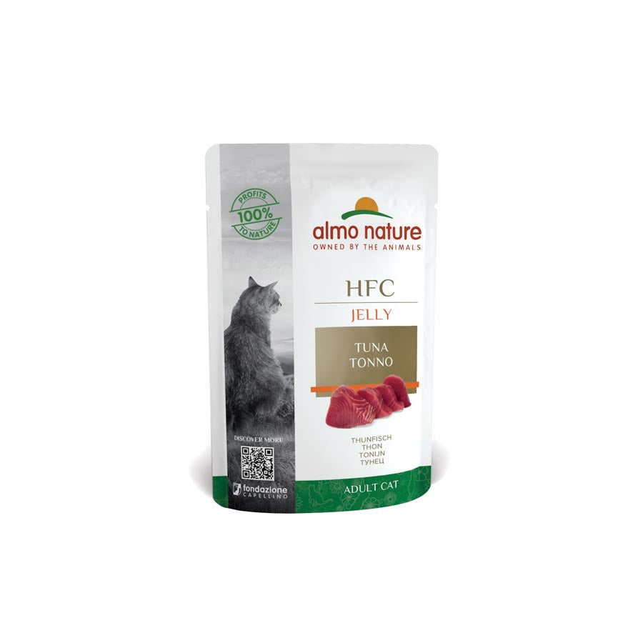 24x55g Sobres De Comida Almo Para Gato Hfc Atun En Gelatina_0
